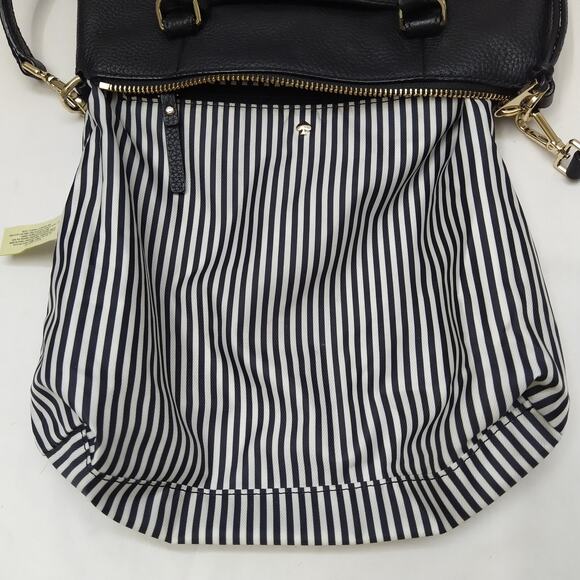 Kate Spade New York Black Pebbled Leather Zipper Closure Crossbody Shoulder Bag - Picture 12 of 16